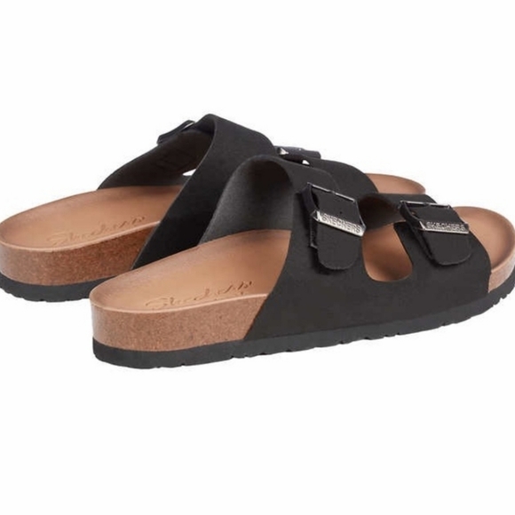 Skechers Relaxed Fit Black Sandals Size 8 - Picture 7 of 11